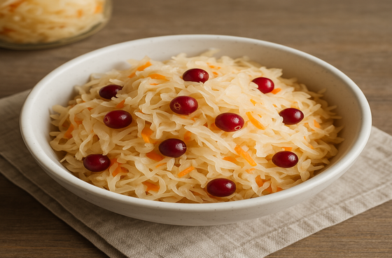 Sauerkraut with cranberries